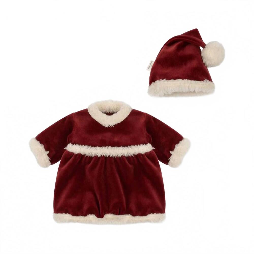 NEW KONGES SLØJD girls' doll christmas dress in red